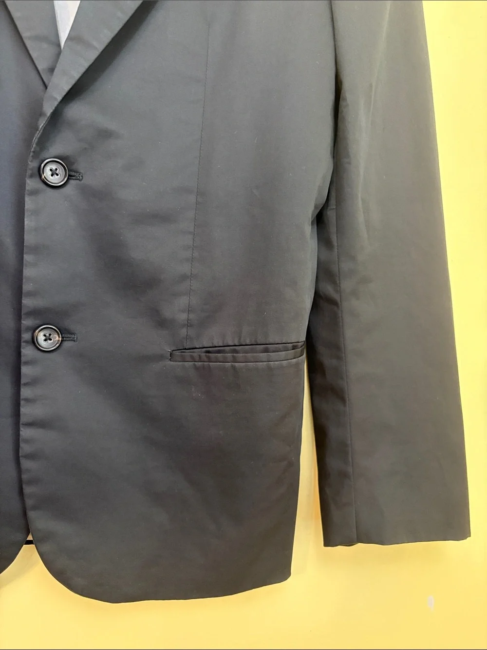 Jil Sander | Black Tailor Made Two-Button Made in Italy Blazer 48 IT/EU 38 US